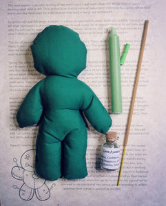 Handmade Green Poppet